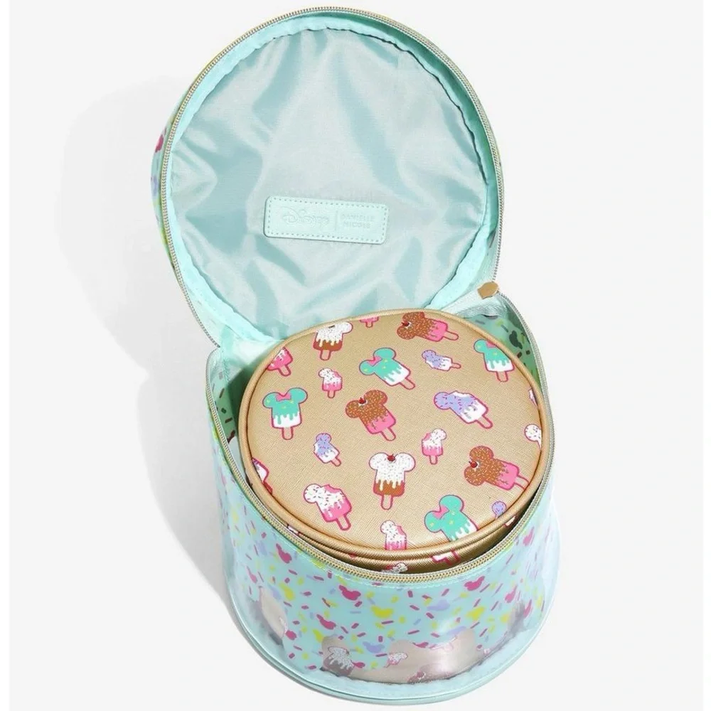 Danielle Nicole Disney Mickey Mouse Sundae Cosmetic Bag Set, NWT. - Picture 3 of 6